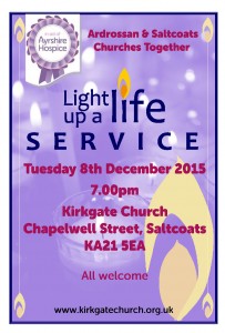 Kirkgate Church, Saltcoats - Light Up a Life Service - Dec 15
